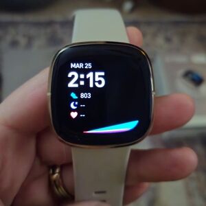 Fitbit Sense .....Smart Fitness Watch with Gold Accents